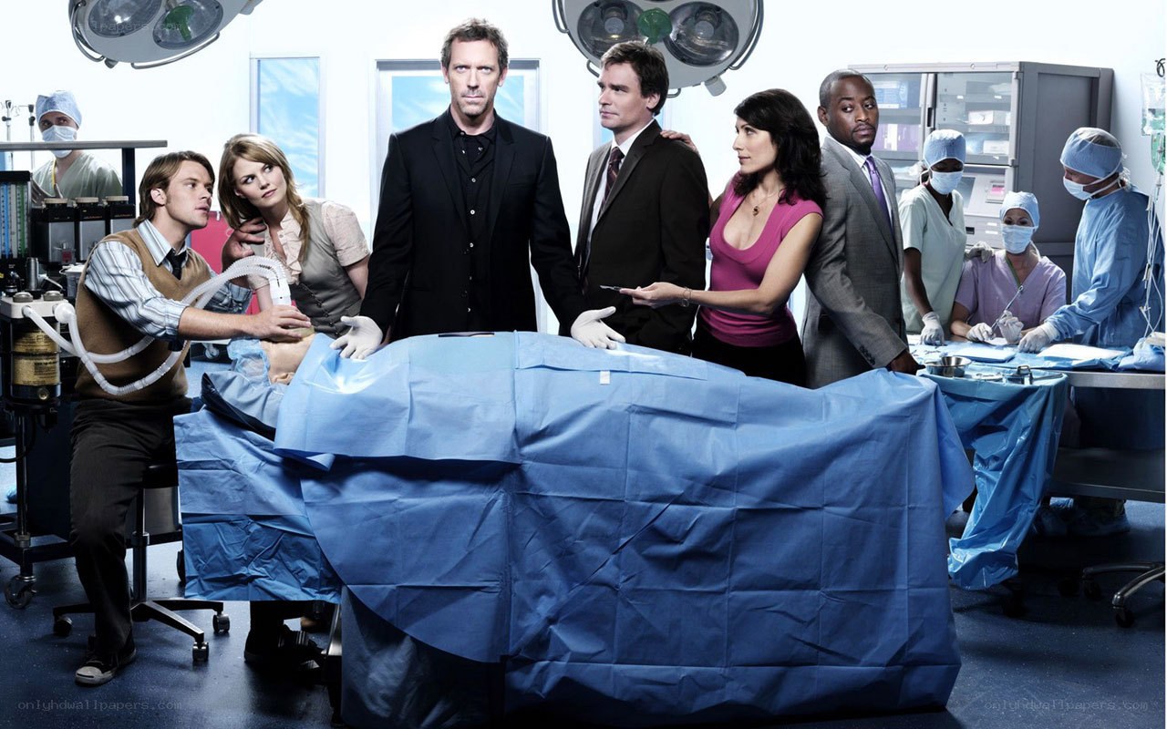 House M.D. cast in operating room