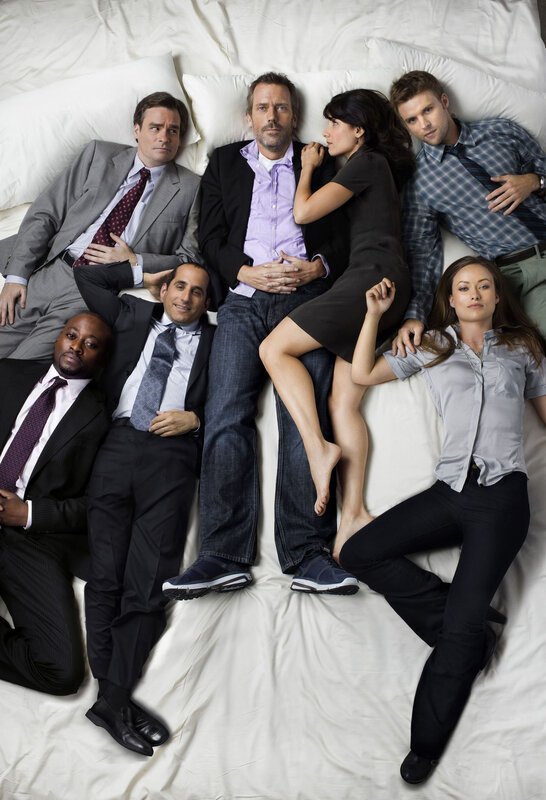 House M.D. cast on bed