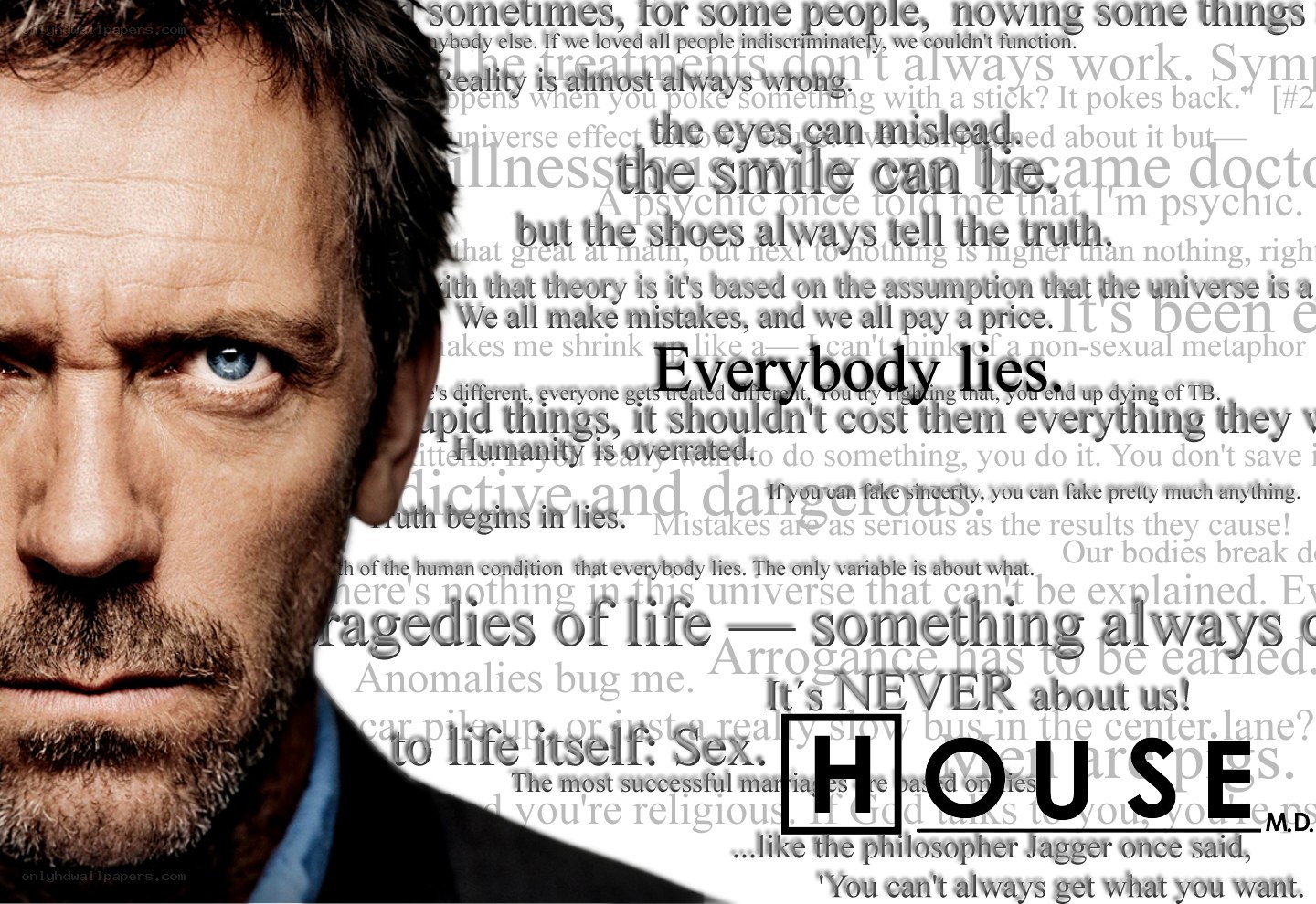 House M.D. quote collage
