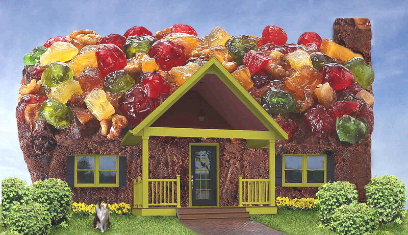 house made of fruitcake