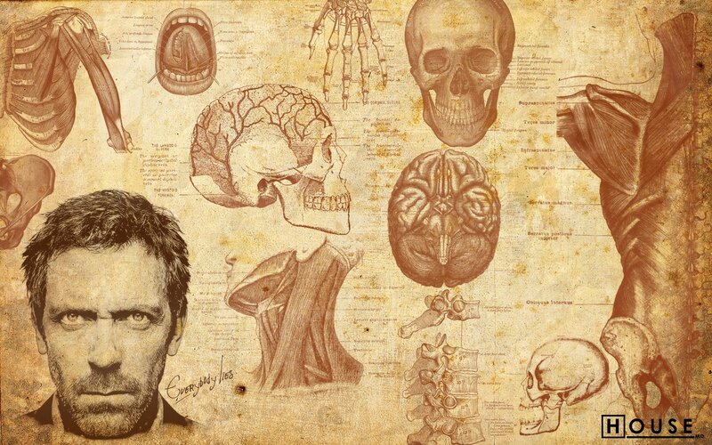 House MD character collage