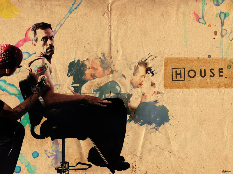 House medical drama collage