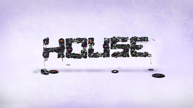 House music word art
