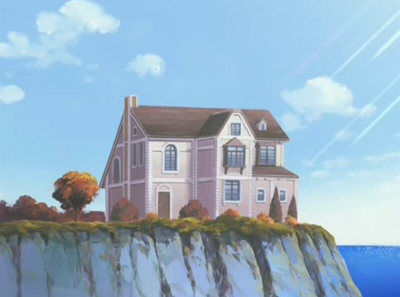 House on a Cliff — Blue