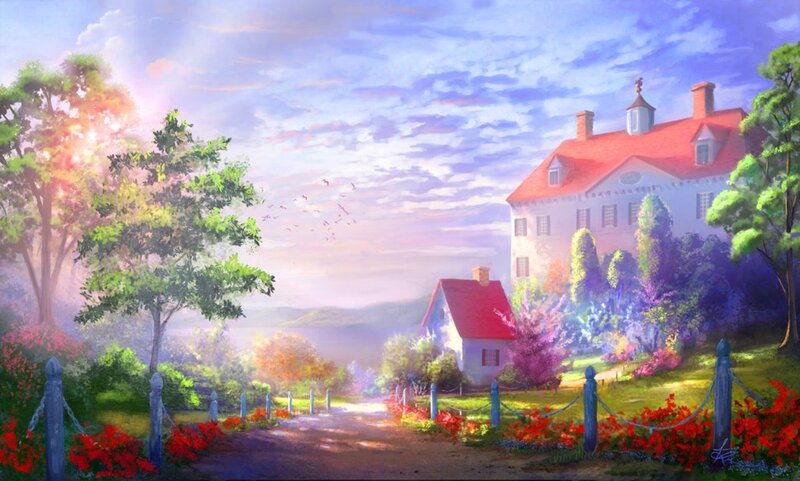 House on a Hill — Red