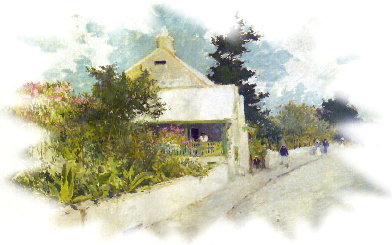 House on a Hillside — Green, Serene