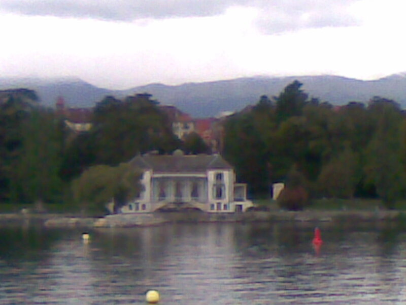 House on a lake shore