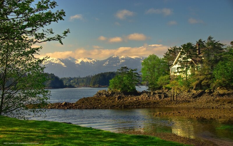 House on a Lakeshore — Green, Serene