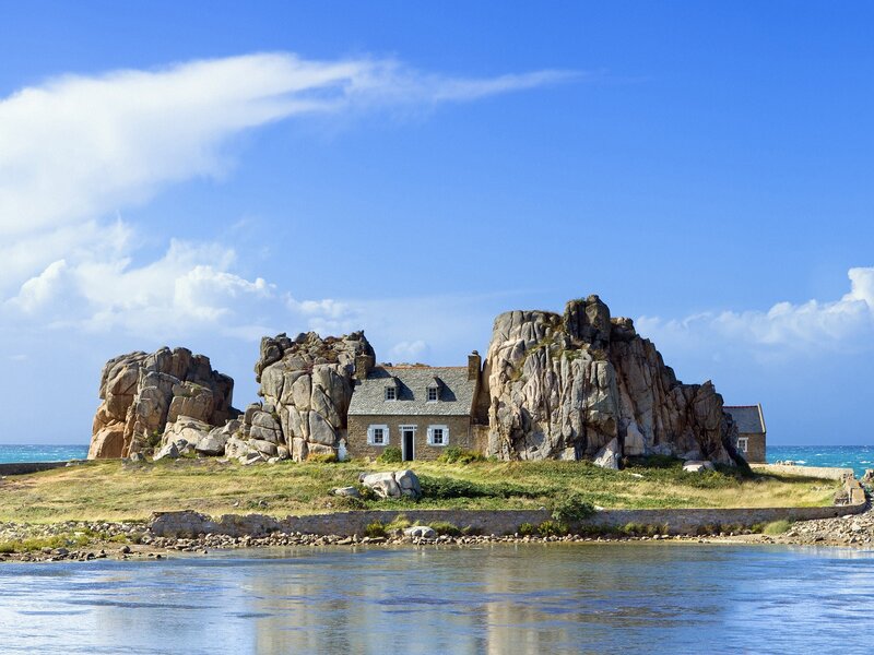 House on a rocky island