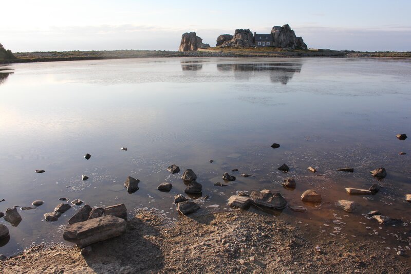 House on a rocky island