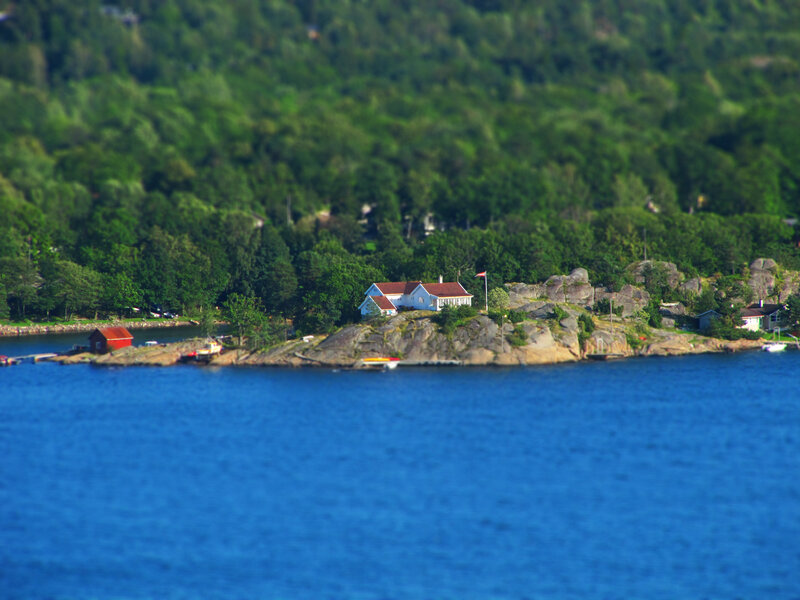House on a rocky island