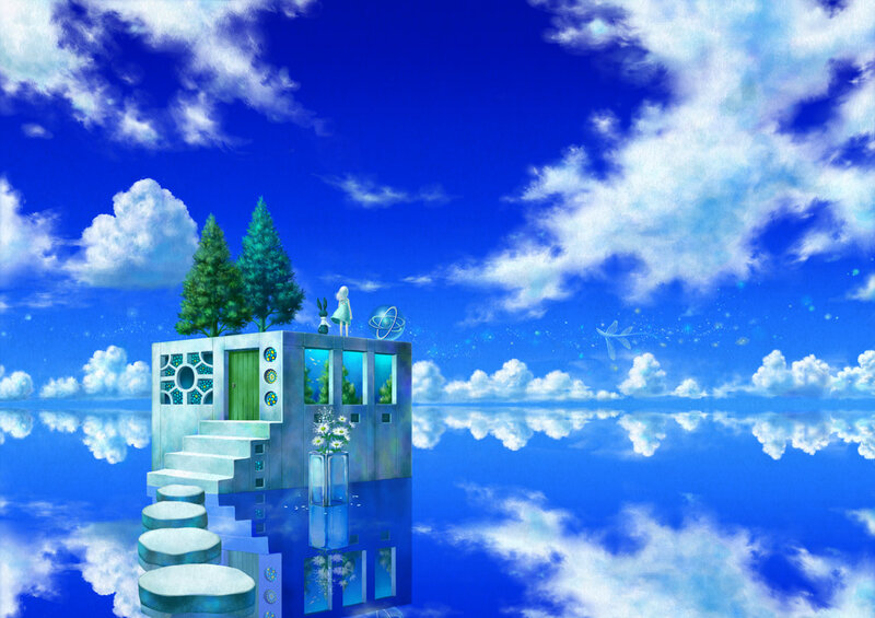 House on Floating Island — Blue