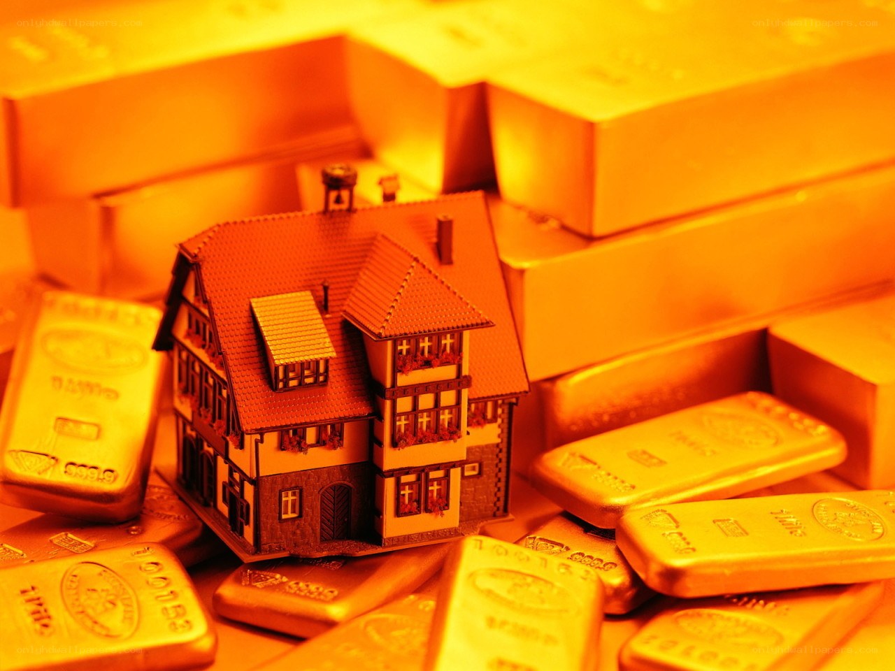 House on gold bars