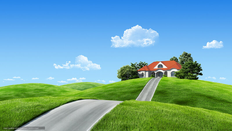 House on Green Hill — Serene, Afternoon