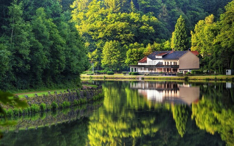 House on Lake Shore — Green