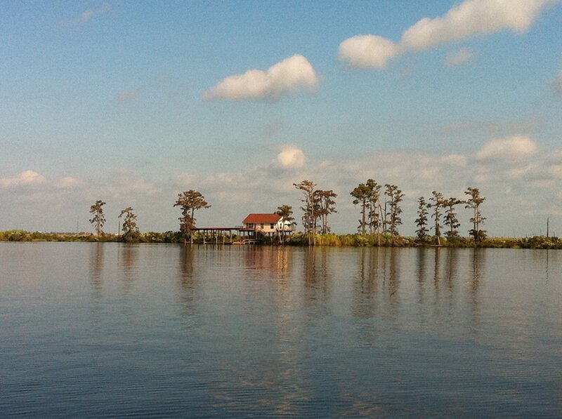 House on Stilts in Marsh