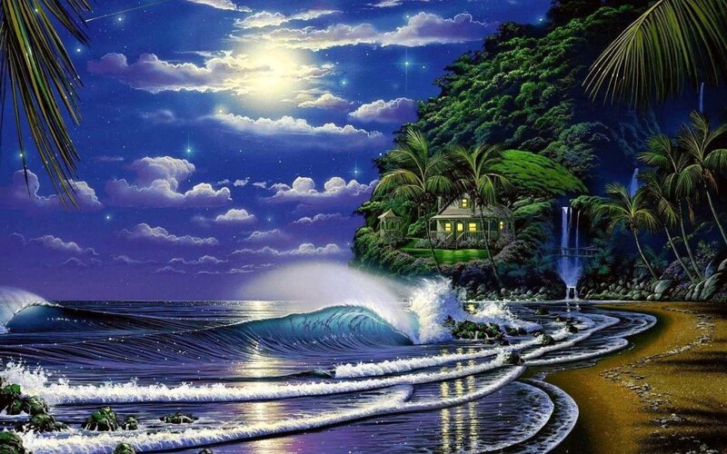 House on Tropical Island