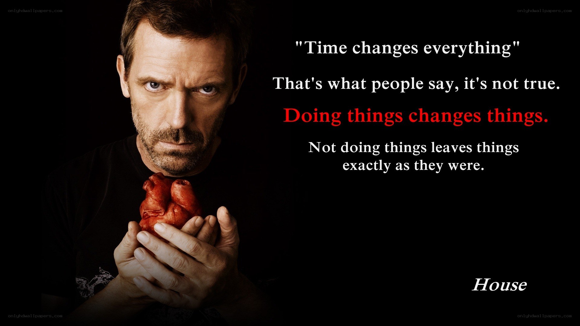 House quote with heart