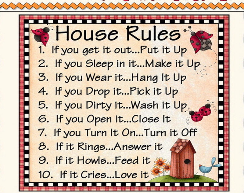 House Rules Poster