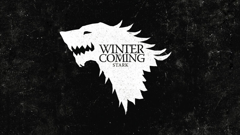 House Stark emblem with tagline