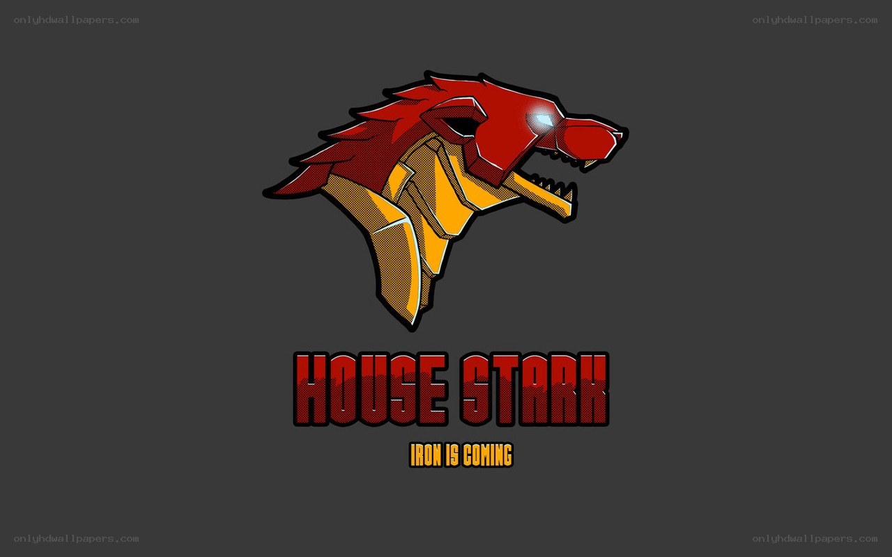 House Stark logo with wolf head