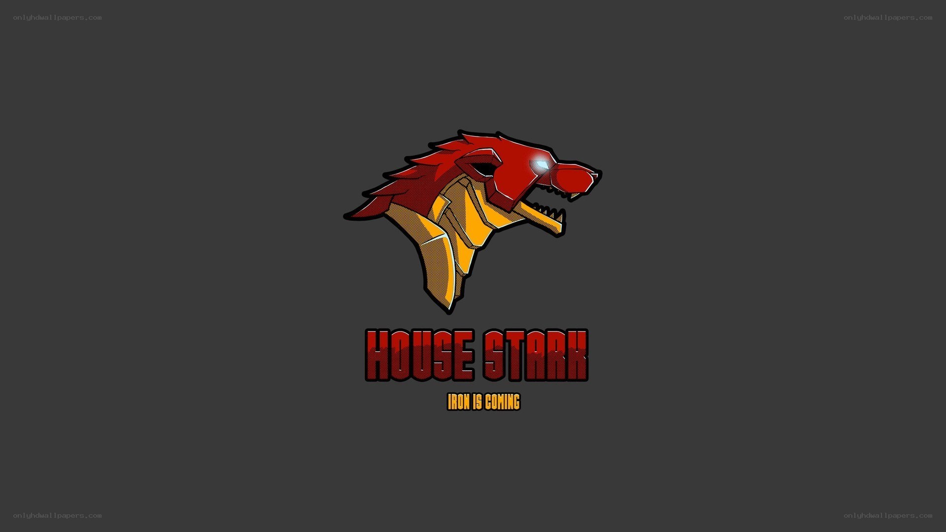 House Stark logo with wolf head