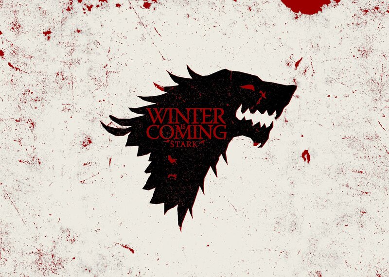House Stark sigil with tagline