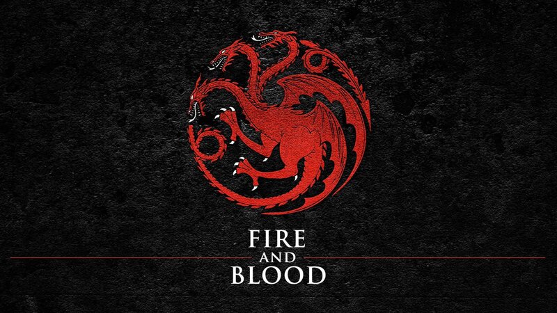 House Targaryen sigil and motto