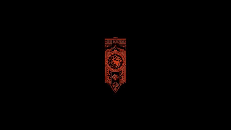 House Targaryen Sigil — Black