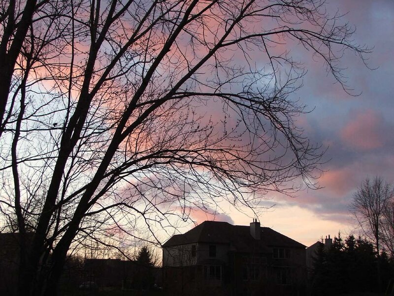 House under Sunset Sky