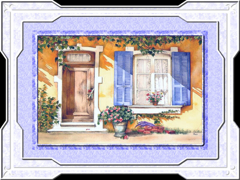 House with Blue Shutters — Serene