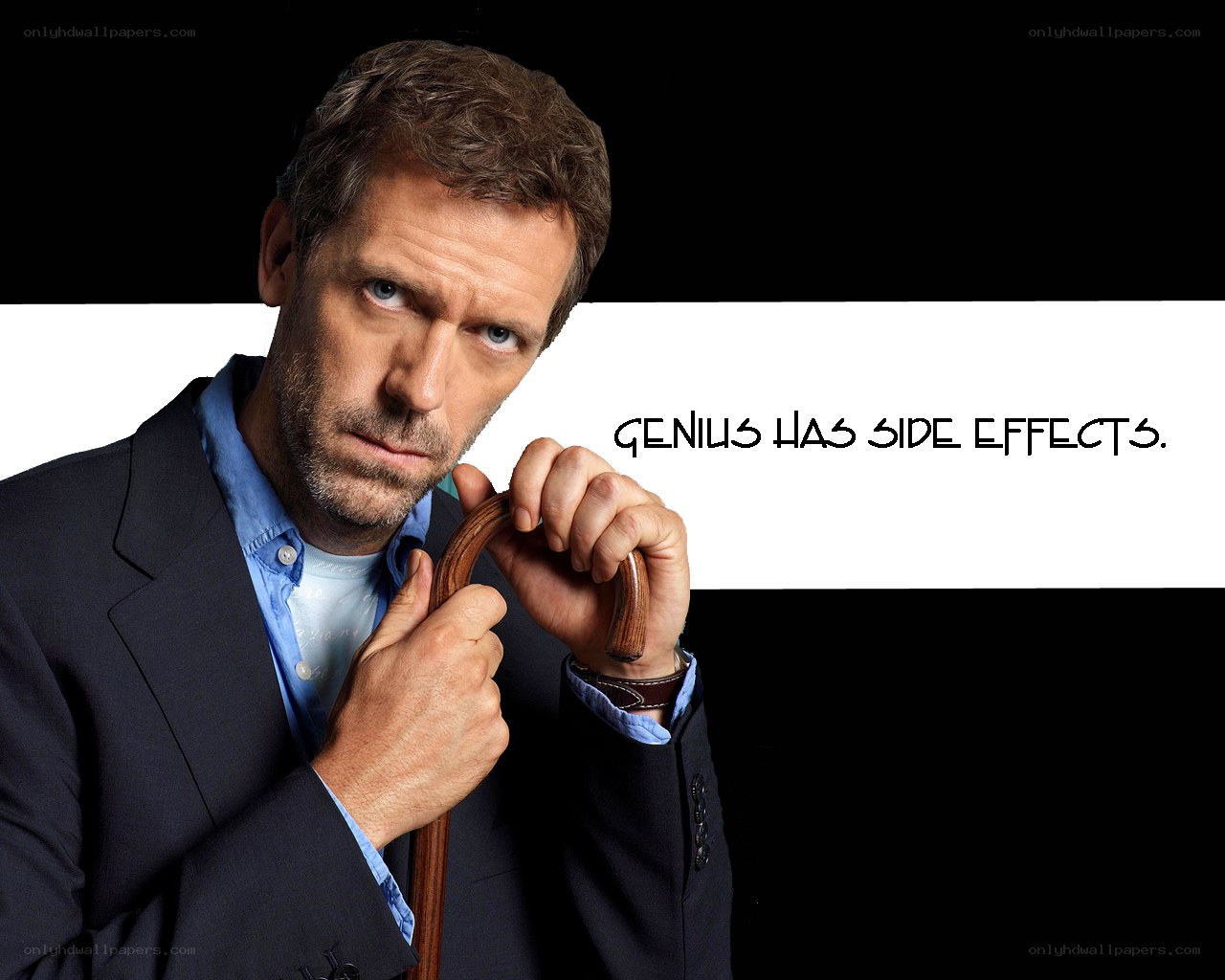 House with cane quote
