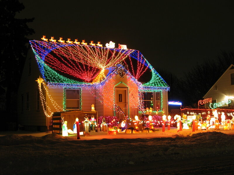 House with Christmas Lights