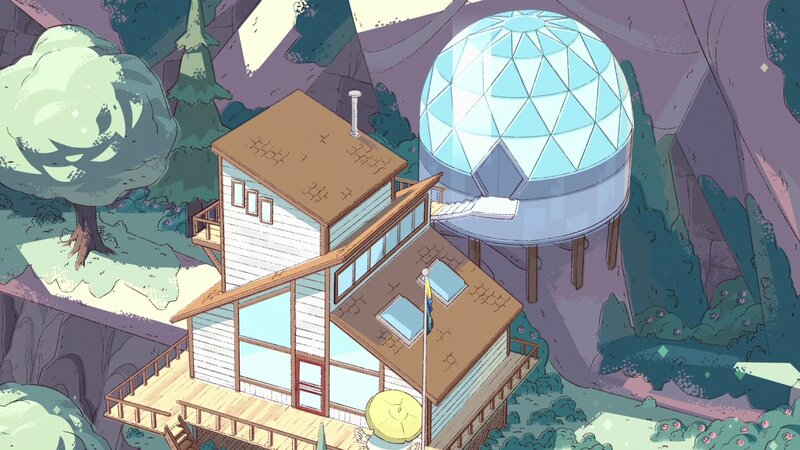House with Geodesic Dome