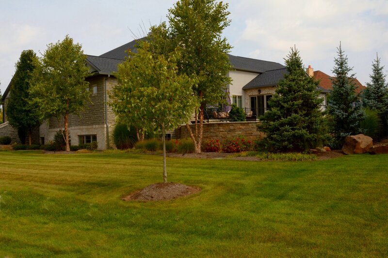 House with Green Lawn — Serene, Afternoon