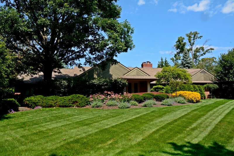 House with Green Lawn — Serene