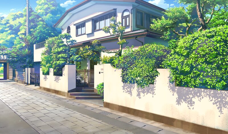 House with Green Trees