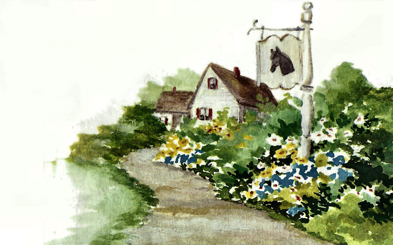 House with Horse Sign