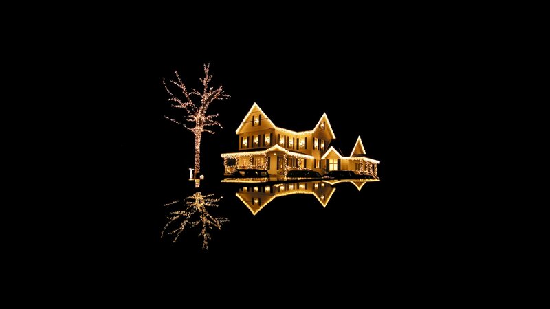 House with Lights — Black, Serene