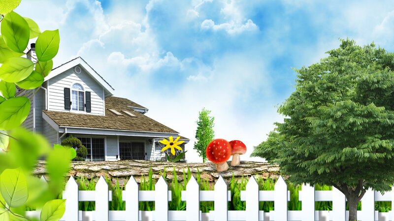 House with Mushrooms