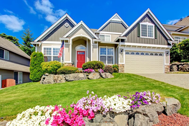 House with Red Door