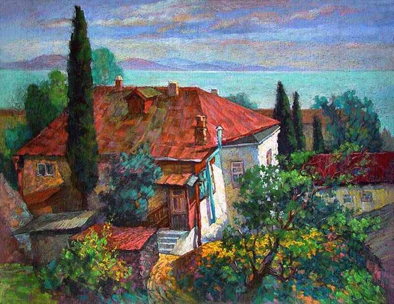 House with Red Roof — Serene