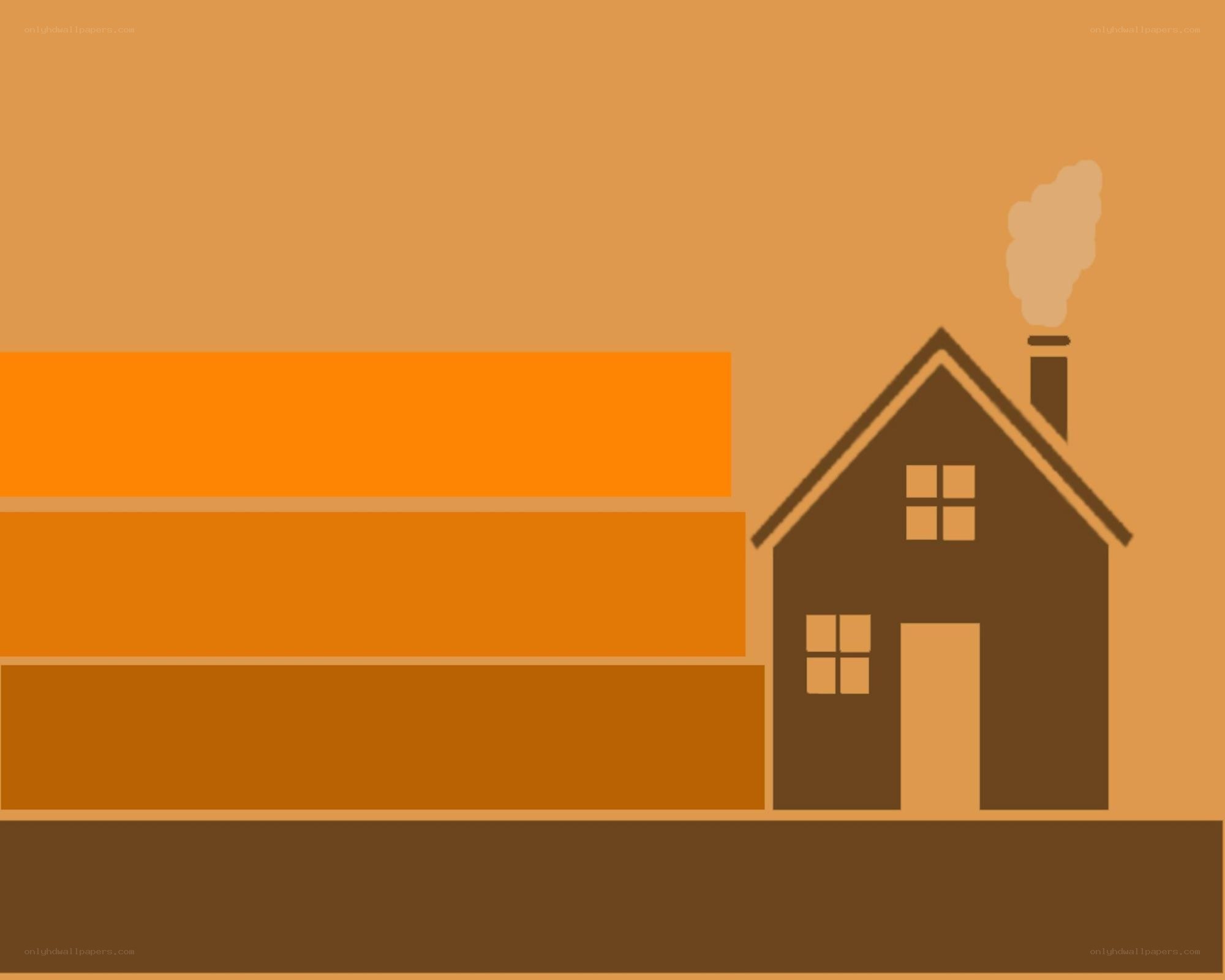 house with smoke from chimney