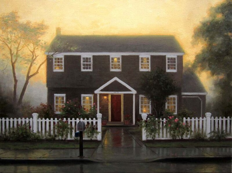House with White Fence