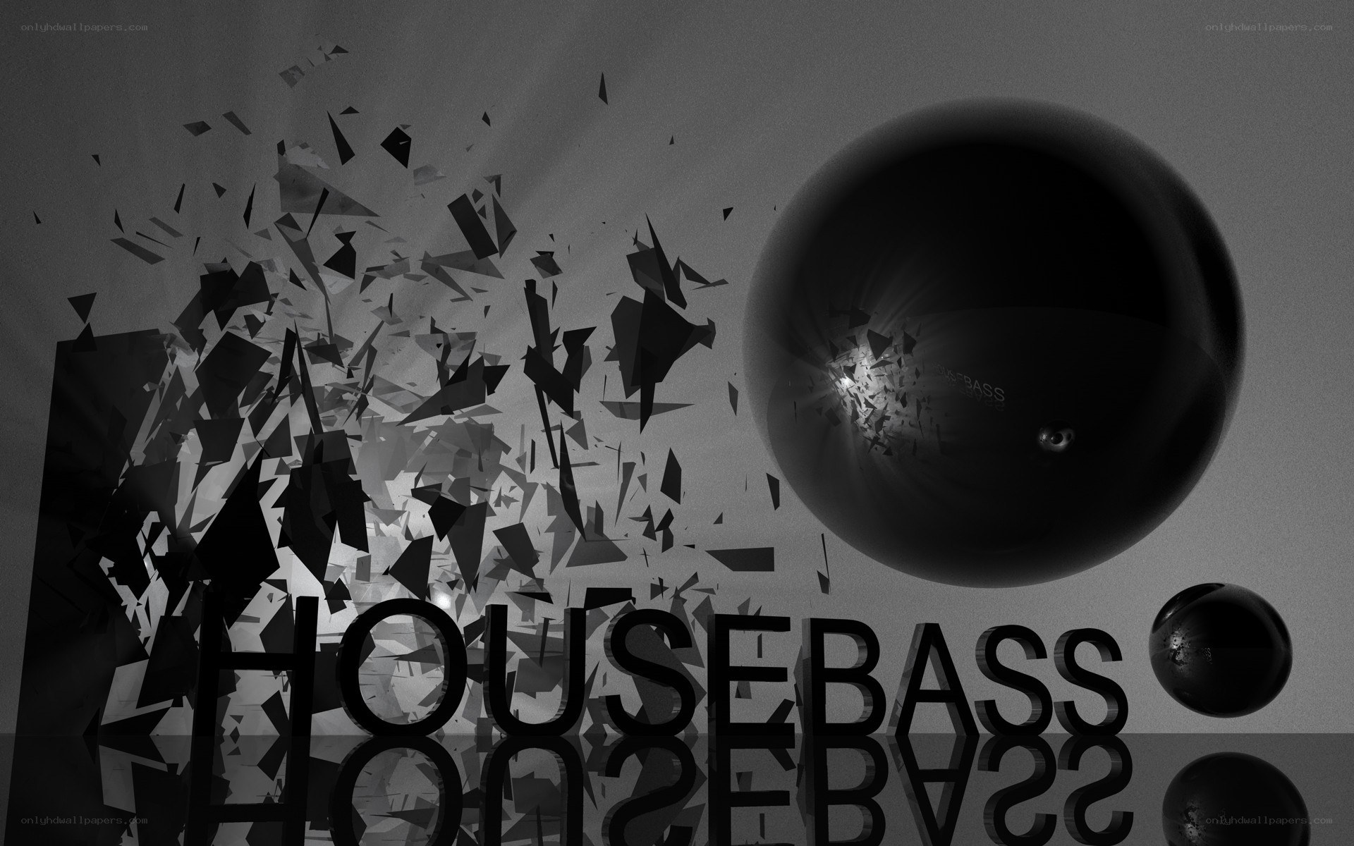 Housebass logo with explosion