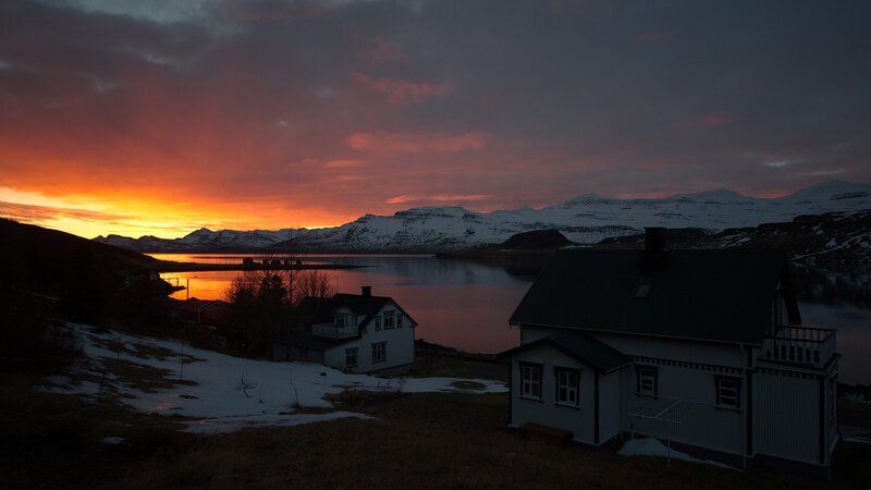Houses by a Fjord