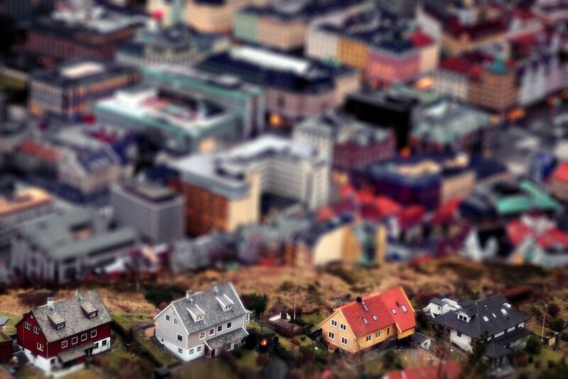 Houses in a City
