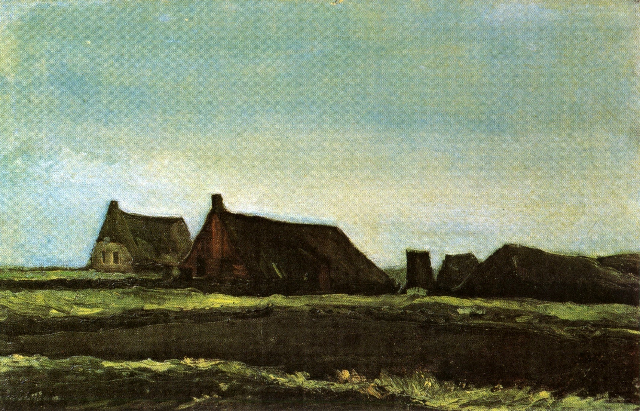 Houses in a rural landscape