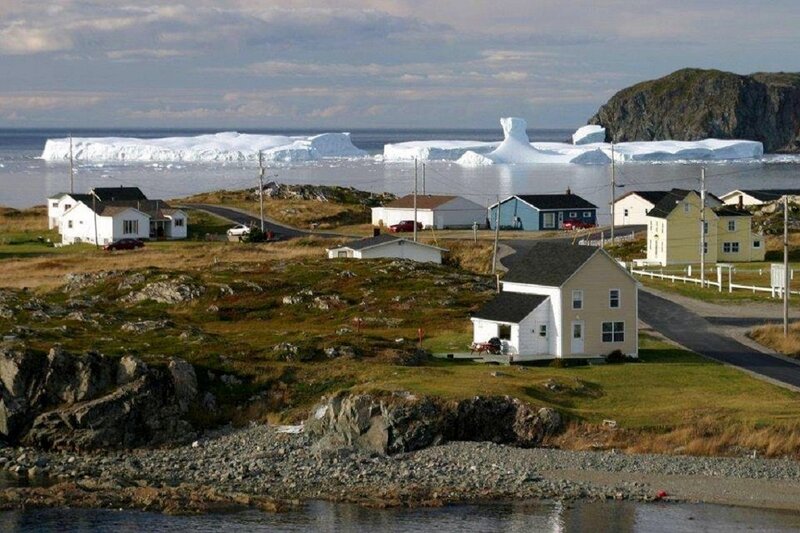 Houses Near Icebergs