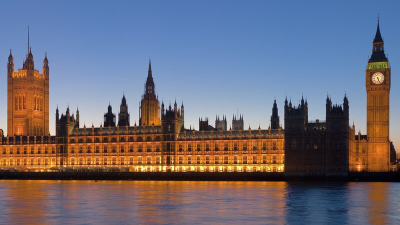 Houses of Parliament at dusk